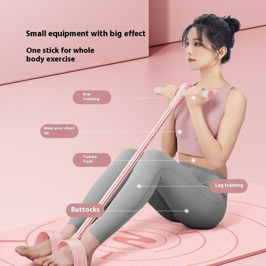 Pedal Chest Expander 6-tube Upgraded Sit-ups Aid
